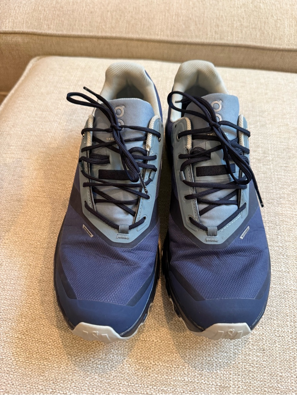 On Women’s Cloudtrail Waterproof Trail Shoes - Navy & Gray - Picture 4 of 8